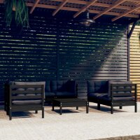 vidaXL 7-tlg. Garten-Lounge-Set mit Kissen Kiefer Massivholz