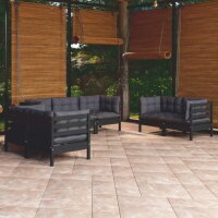 vidaXL 7-tlg. Garten-Lounge-Set mit Kissen Kiefer Massivholz