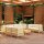 vidaXL 9-tlg. Garten-Lounge-Set mit Creme Kissen Kiefer Massivholz