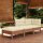 vidaXL 3-tlg. Garten-Lounge-Set mit Kissen Kiefer Massivholz