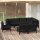 vidaXL 8-tlg. Garten-Lounge-Set mit Kissen Schwarz Massivholz Kiefer