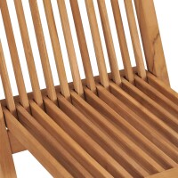 vidaXL Klappbare Gartenst&uuml;hle 6 Stk. Massivholz Teak