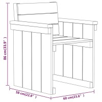 vidaXL 7-tlg. Garten-Essgruppe Kiefernholz Impr&auml;gniert