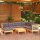 vidaXL 8-tlg. Garten-Lounge-Set mit Grauen Kissen Kiefer Massivholz