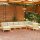 vidaXL 8-tlg. Garten-Lounge-Set mit Creme Kissen Massivholz Kiefer