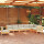 vidaXL 8-tlg. Garten-Lounge-Set mit Creme Kissen Massivholz Kiefer