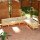 vidaXL 8-tlg. Garten-Lounge-Set mit Creme Kissen Massivholz Kiefer