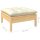 vidaXL 10-tlg. Garten-Lounge-Set mit Creme Kissen Massivholz Kiefer