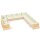 vidaXL 11-tlg. Garten-Lounge-Set mit Creme Kissen Massivholz Kiefer