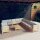 vidaXL 12-tlg. Garten-Lounge-Set mit Creme Kissen Massivholz Kiefer