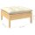 vidaXL 13-tlg. Garten-Lounge-Set mit Creme Kissen Massivholz Kiefer