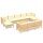 vidaXL 11-tlg. Garten-Lounge-Set mit Creme Kissen Massivholz Kiefer