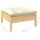 vidaXL 7-tlg. Garten-Lounge-Set mit Creme Kissen Massivholz Kiefer