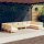 vidaXL 10-tlg. Garten-Lounge-Set mit Creme Kissen Massivholz Kiefer