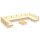 vidaXL 11-tlg. Garten-Lounge-Set mit Creme Kissen Massivholz Kiefer