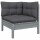 vidaXL 11-tlg. Garten-Lounge-Set mit Kissen Grau Kiefer Massivholz