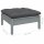 vidaXL 11-tlg. Garten-Lounge-Set mit Kissen Grau Kiefer Massivholz