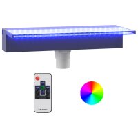 vidaXL Wasserfall-Element mit RGB LEDs Acryl 45 cm