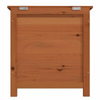 vidaXL Outdoor-Kissenbox Braun 50x50x56 cm Massivholz Tanne