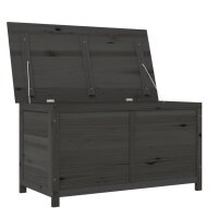 vidaXL Outdoor-Kissenbox Anthrazit 100x50x56 cm Massivholz Tanne