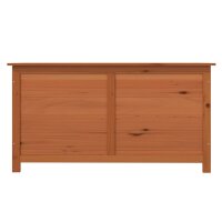 vidaXL Outdoor-Kissenbox Braun 100x50x56 cm Massivholz Tanne