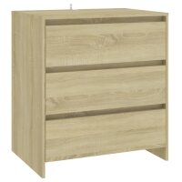 vidaXL 3-tlg. Sideboard Sonoma-Eiche Holzwerkstoff