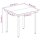 vidaXL 5-tlg. Garten-Essgruppe mit Auflagen Poly Rattan und Glas