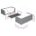 vidaXL 5-tlg. Garten-Lounge-Set mit Kissen Poly Rattan Dunkelgrau