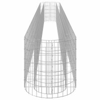 vidaXL Gabionen-Hochbeet Verzinktes Eisen 470x50x50 cm