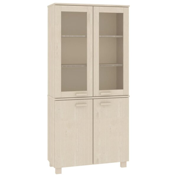 vidaXL Highboard HAMAR Massivholz Kiefer Honigbraun