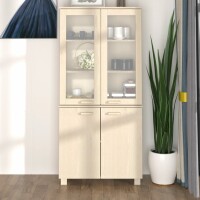 vidaXL Highboard HAMAR Massivholz Kiefer Honigbraun