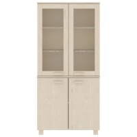 vidaXL Highboard HAMAR Massivholz Kiefer Honigbraun