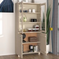 vidaXL Highboard HAMAR Massivholz Kiefer Honigbraun