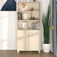 vidaXL Highboard HAMAR Massivholz Kiefer Honigbraun