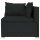 vidaXL 4-tlg. Garten-Lounge-Set mit Kissen Poly Rattan Schwarz