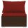 vidaXL 4-tlg. Garten-Lounge-Set mit Kissen Poly Rattan Braun