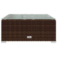 vidaXL 5-tlg. Garten-Lounge-Set mit Kissen Poly Rattan Braun