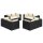 vidaXL 8-tlg. Garten-Lounge-Set mit Kissen Poly Rattan Schwarz