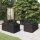 vidaXL 8-tlg. Garten-Lounge-Set mit Kissen Poly Rattan Schwarz