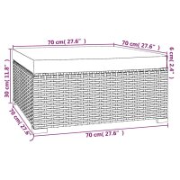 vidaXL 5-tlg. Garten-Lounge-Set mit Kissen Poly Rattan Grau