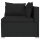 vidaXL 6-tlg. Garten-Lounge-Set mit Kissen Poly Rattan Schwarz