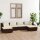 vidaXL 6-tlg. Garten-Lounge-Set mit Kissen Poly Rattan Braun