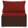 vidaXL 6-tlg. Garten-Lounge-Set mit Kissen Poly Rattan Braun