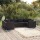 vidaXL 6-tlg. Garten-Lounge-Set mit Kissen Poly Rattan Schwarz