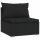 vidaXL 7-tlg. Garten-Lounge-Set mit Kissen Poly Rattan Schwarz