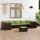 vidaXL 8-tlg. Garten-Lounge-Set mit Kissen Poly Rattan Braun