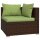 vidaXL 10-tlg. Garten-Lounge-Set mit Kissen Braun Poly Rattan