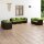 vidaXL 7-tlg. Garten-Lounge-Set mit Kissen Poly Rattan Braun