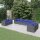 vidaXL 8-tlg. Garten-Lounge-Set mit Kissen Poly Rattan Grau