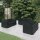 vidaXL 6-tlg. Garten-Lounge-Set mit Kissen Poly Rattan Schwarz